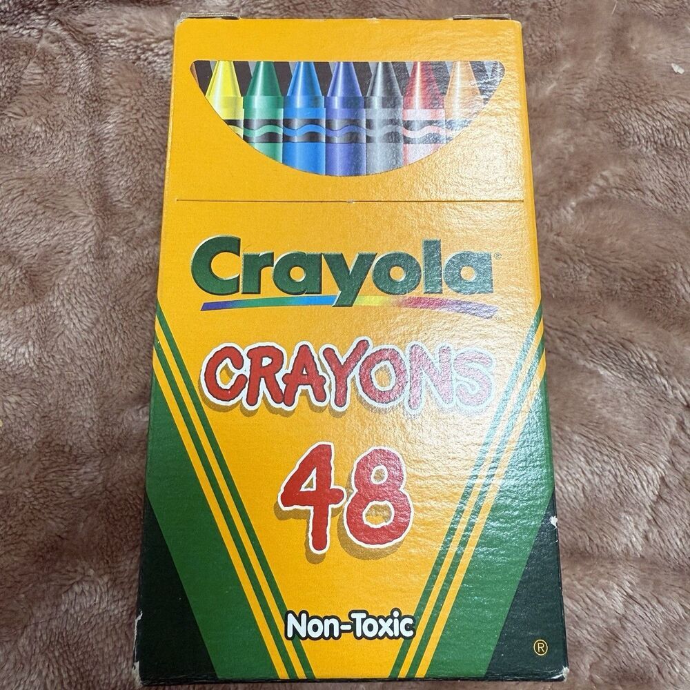 VINTAGE Y2K 2000 Crayola Crayons 48 Count Set Binney & Smith Australia New NOS